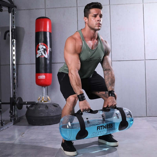 Transparent Water Dumbbell Cylindrical Weight Bearing Fitness Training Equipment