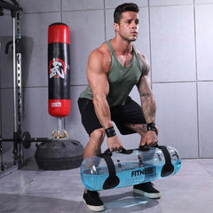 Transparent Water Dumbbell Cylindrical Weight Bearing Fitness Training Equipment