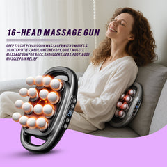 16 Head Muscle Massage Gun Deep Tissue Percussion Recovery