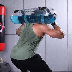 Transparent Water Dumbbell Cylindrical Weight Bearing Fitness Training Equipment