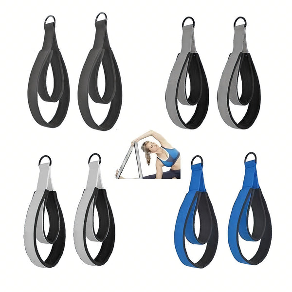 Double Ring Yoga Strap Pilates Ankle Wrist Support Fitness Accessory