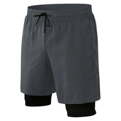 4 Way Stretch Black Sportswear Men's Shorts Activewear With Pocket