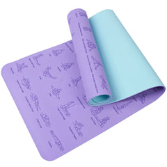 Durable Non Slip Sports Mat Ideal for Yoga Pilates Gymnastics