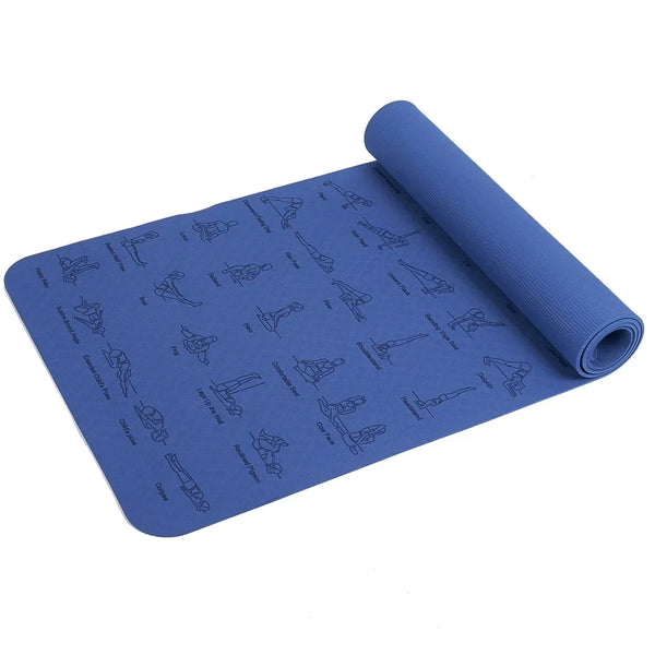 Durable Non Slip Sports Mat Ideal for Yoga Pilates Gymnastics