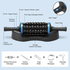 Cordless Roller Body Massager – 360 Percussive Relaxer