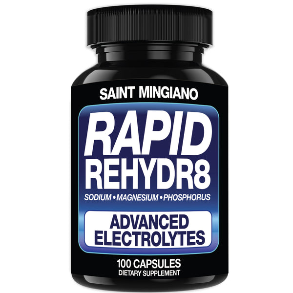 Rapid Rehydr8 Electrolyte Supplements Muscle Endurance Recovery 100 Capsules