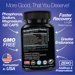 Rapid Rehydr8 Electrolyte Supplements Muscle Endurance Recovery 100 Capsules